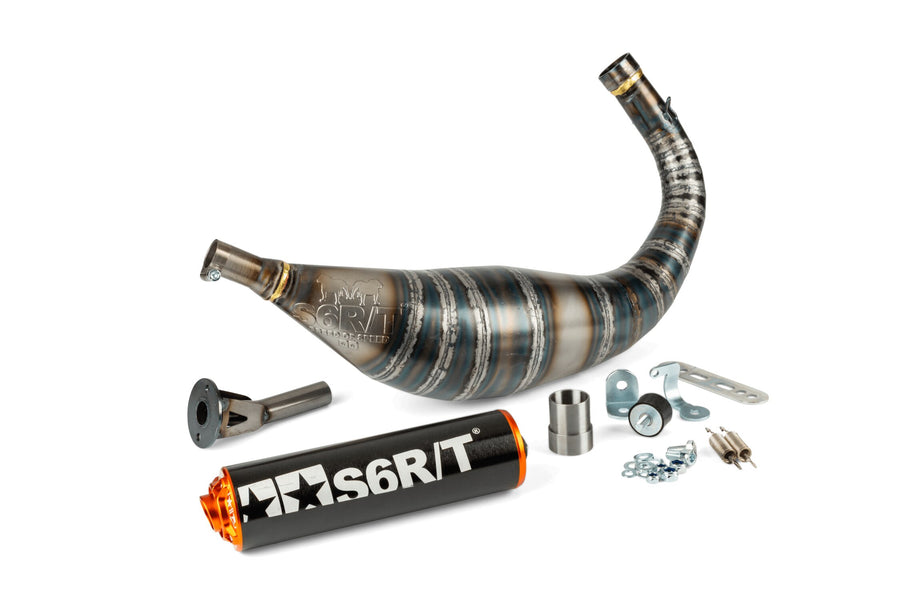 Beta RR SM 50 2T - Pot d'échappement R/T 80-90 Noir / Orange