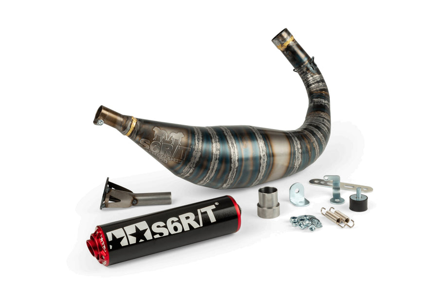 Fantic XE 50 2T - Exhaust R/T 90-100 Black/Red