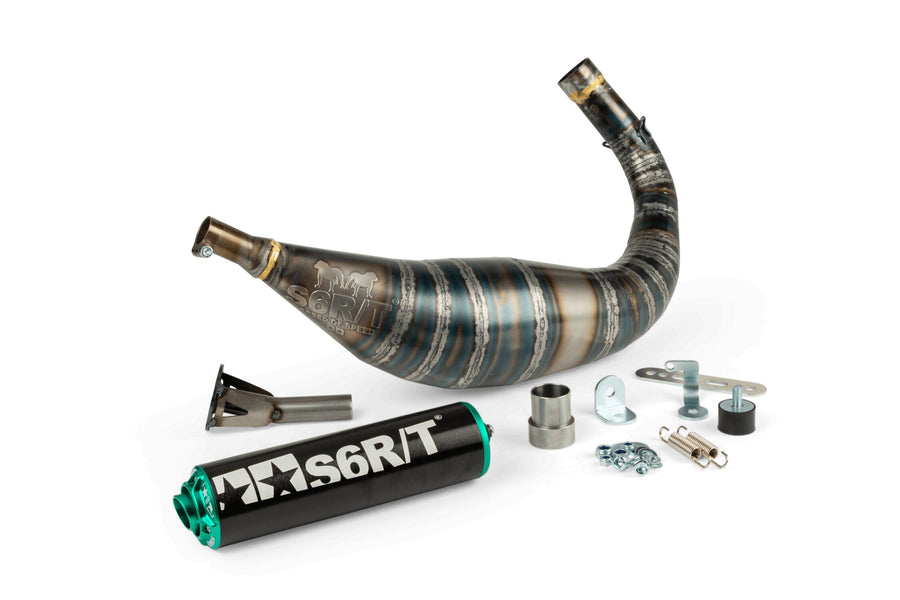Beta RR Enduro 50 2T - Pot d'échappement R/T 90-100 Noir/Turquoise