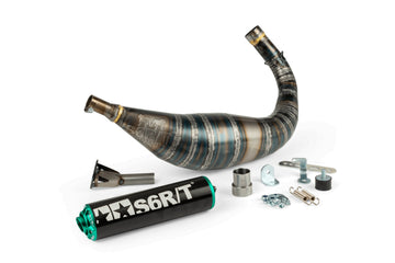 Beta RR SM 50 2T - Pot d'échappement R/T 90-100 Noir/Turquoise