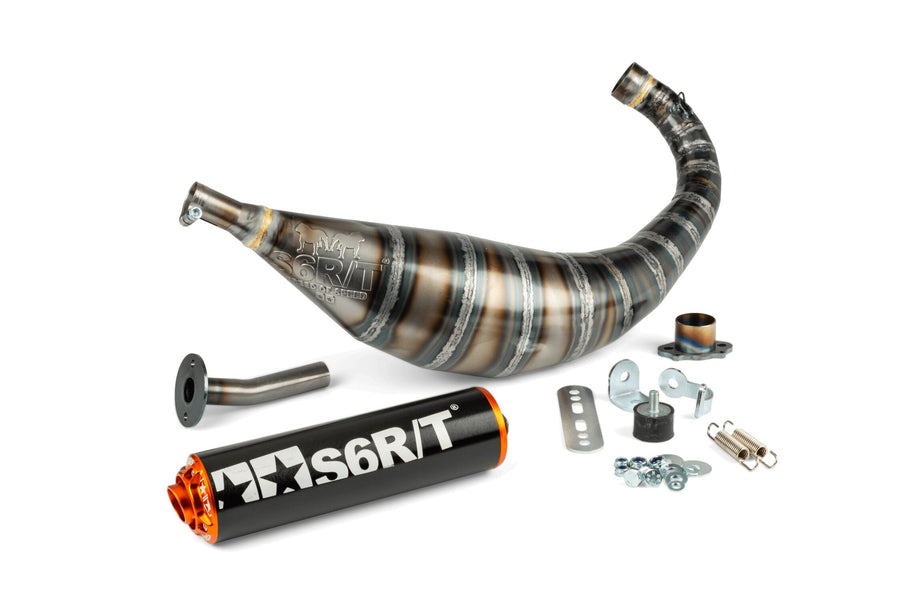 Derbi Senda X-Race SM '05 - '10 50 2T D50B0 - Echappement 80-90 Noir / Orange