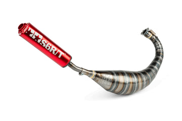 Derbi Senda R X-Race Trail '05 - '10 50 2T D50B0 - Pot d'échappement 80-90 Rouge