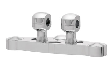 Aluminum riser for handlebars with 31 - Aluminum riser for handlebars with 31.75 mm (1 1/4′) Ø, 50 mm high, polished. With 1/2″ UNC thread.