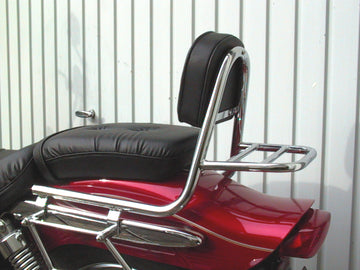 Suzuki GZ 125 Marauder [1998-2001] - Sissy bar made of pipe with pillows and luggage rack