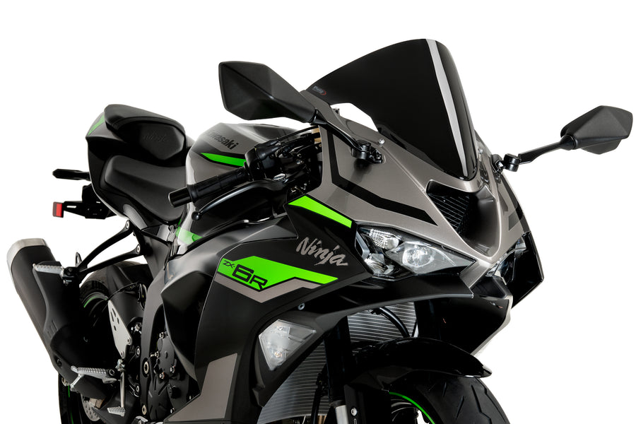 KAWASAKI ZX-6R NINJA [2025] – R-Racer Scheibe – Mattschwarz