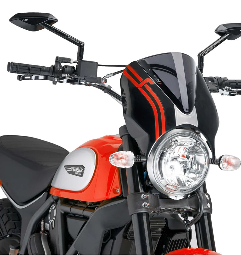 DUCATI SCRAMBLER 800 ICON DARK [2025] – RetroVision windshield visor