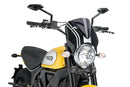 DUCATI SCRAMBLER 800 ICON DARK [2025] – RetroVision Windschild Visier – Schwarz-48