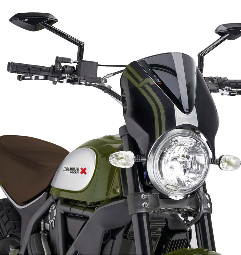 DUCATI SCRAMBLER 800 ICON DARK [2025] – RetroVision windshield visor