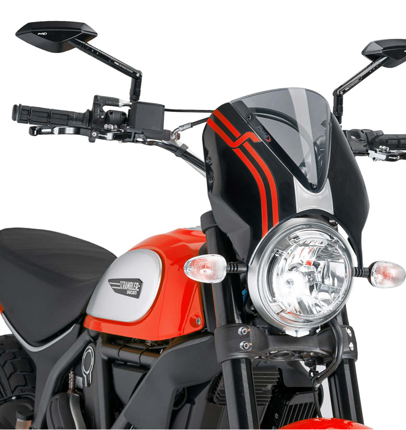 DUCATI SCRAMBLER 800 ICON DARK [2025] – RetroVision windshield visor