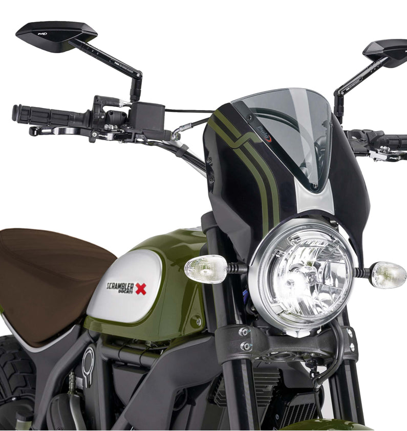 DUCATI SCRAMBLER 800 ICON DARK [2025] – RetroVision windshield visor