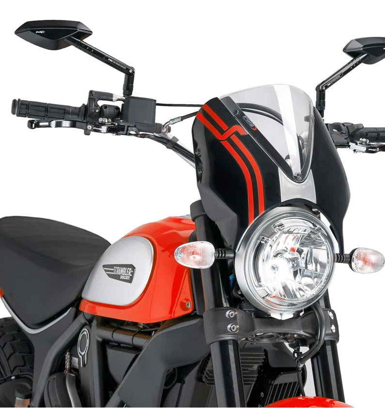 DUCATI SCRAMBLER 800 ICON DARK [2025] – RetroVision windshield visor