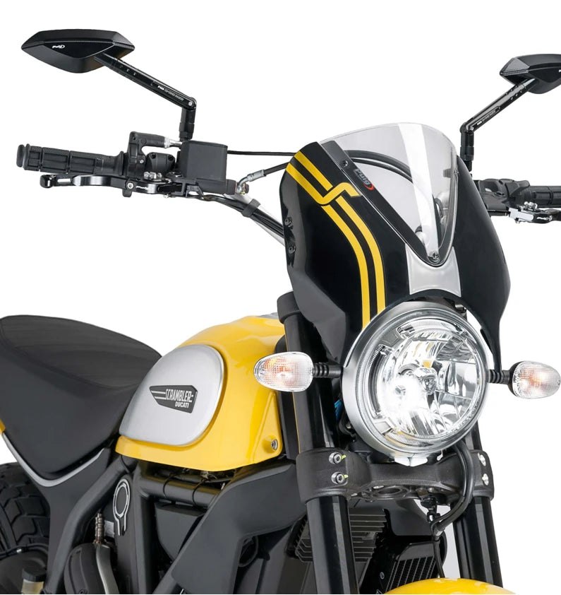 DUCATI SCRAMBLER 800 ICON DARK [2025] – RetroVision windshield visor