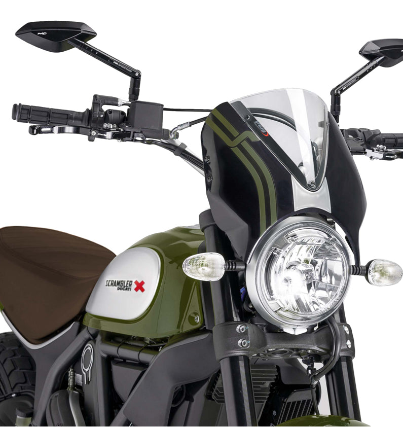 DUCATI SCRAMBLER 800 ICON DARK [2025] – RetroVision windshield visor