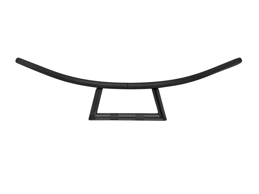 Motorcycle steering Ø 25 - handlebar round, at the bottom angular, 895 mm wide, black
