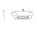 honda africa twin 750 [DENALI] – Kit feux stop LED B6 avec support de plaque d'immatriculation-4