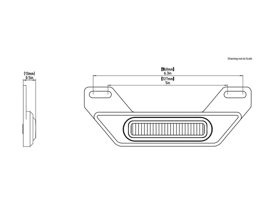 honda africa twin 750 [DENALI] – Kit feux stop LED B6 avec support de plaque d'immatriculation