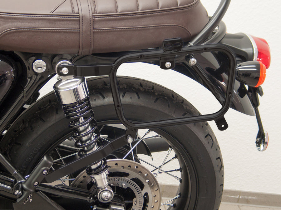 Triumph Bonneville T 120 [2016-2020] - Carrier latéral pour Givi / Kappa (Monokey), noir