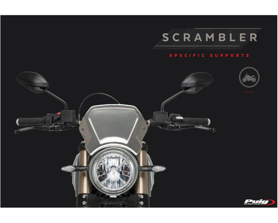 TRIUMPH SCRAMBLER 900 [2025] – ALU Frontplatte – Silber