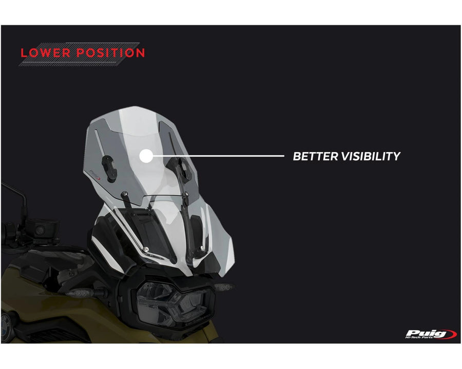 BMW F 800 GS [2025] – Adjustable windshield – heavily tinted