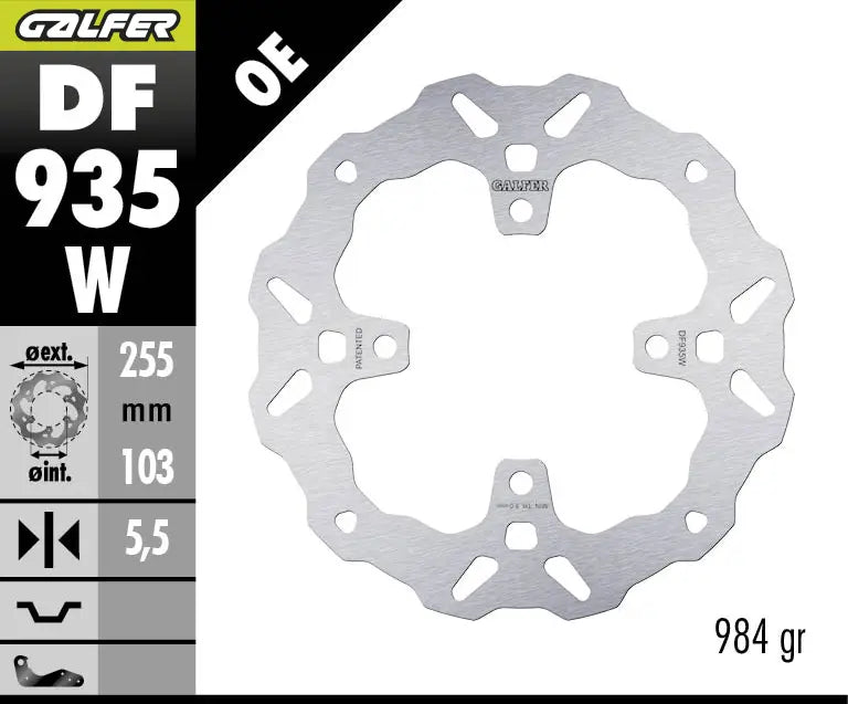 Triumph Tiger Sport 660 ABS [2022-2026] - DISQUE DE FREIN FIXED WAVE – Photo 1