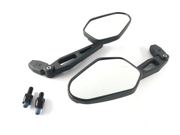 Rétroviseur universel DIEGO [article en stock] - Adaptateur ABS noir 2x M8-R certifié E - 0