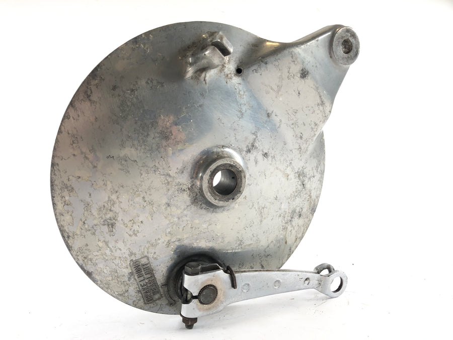 Suzuki T 500 [GT 500] - Plaque d'ancrage de frein tambour de frein