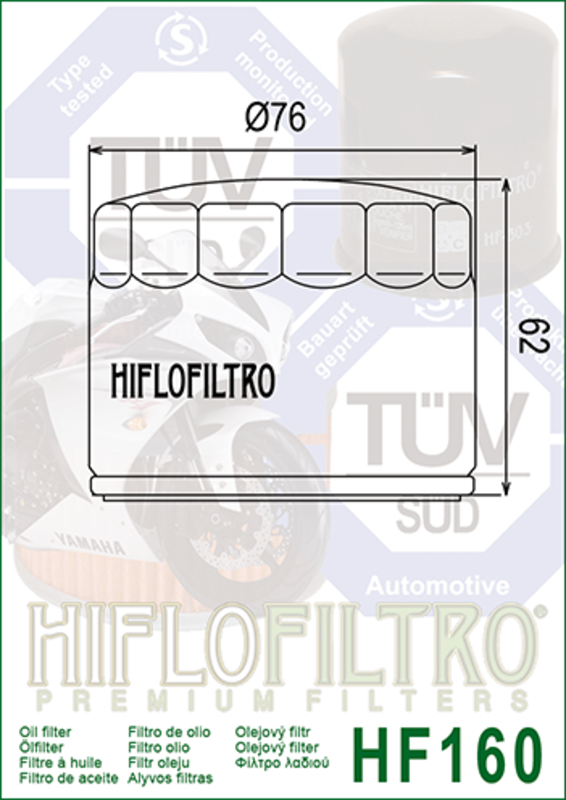 BMW R 100/7 [Hiflofiltro] - Filtre à huile