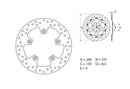 Ktm 990 Duke R [BREMBO] - Disque de frein rigide rond Série Oro