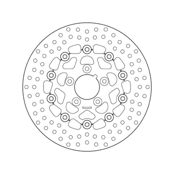 Harley Davidson Fxsts [BREMBO] - Disque de frein flottant rond série Oro - 0