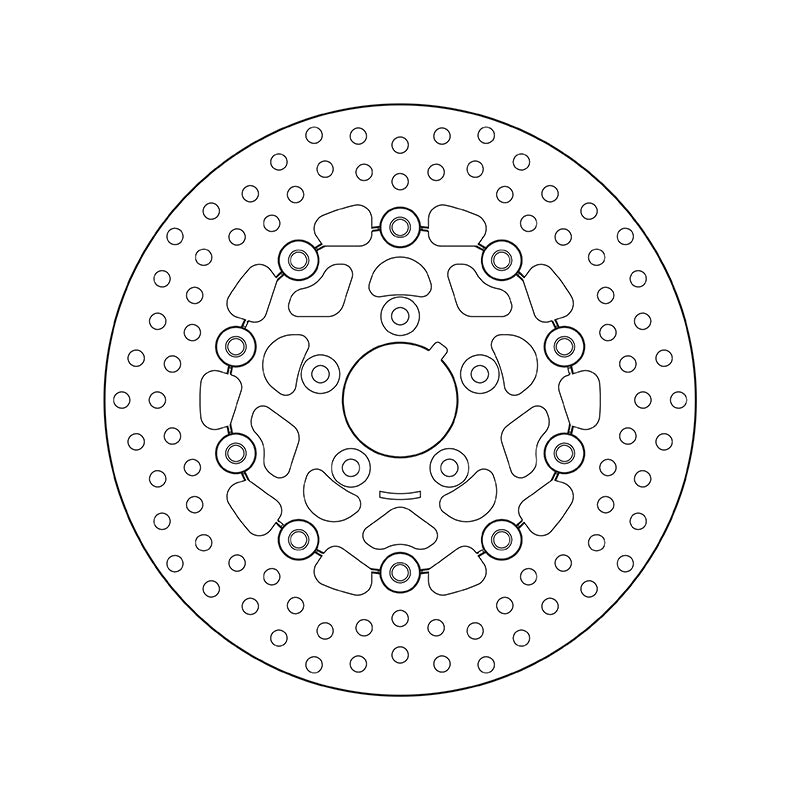 Harley Davidson Fxlr [BREMBO] - Disque de frein flottant rond série Oro