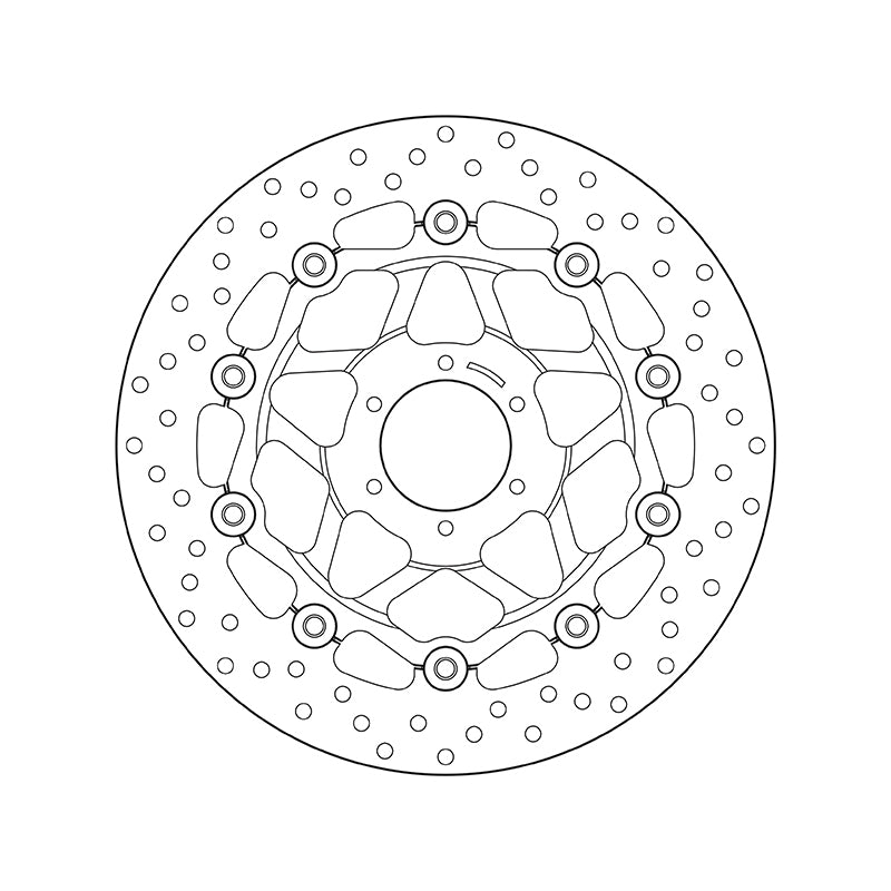 Honda Hornet 600 [BREMBO] - Disque de frein flottant rond Série Oro