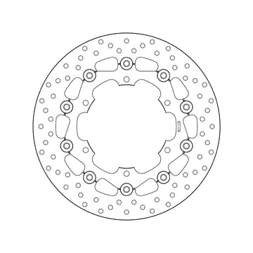 Yamaha Fjr [BREMBO] - Disque de frein flottant rond Série Oro