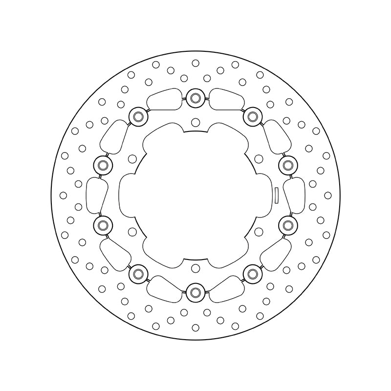 Yamaha Fzs 1000 Fazer [BREMBO] - Series Oro round floating brake disc