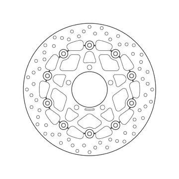 Kawasaki Er 6 F [BREMBO] - Disque de frein flottant rond Série Oro