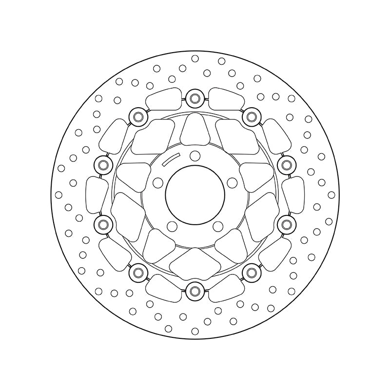 Kawasaki Zr 750 [BREMBO] - Disque de frein flottant rond Série Oro