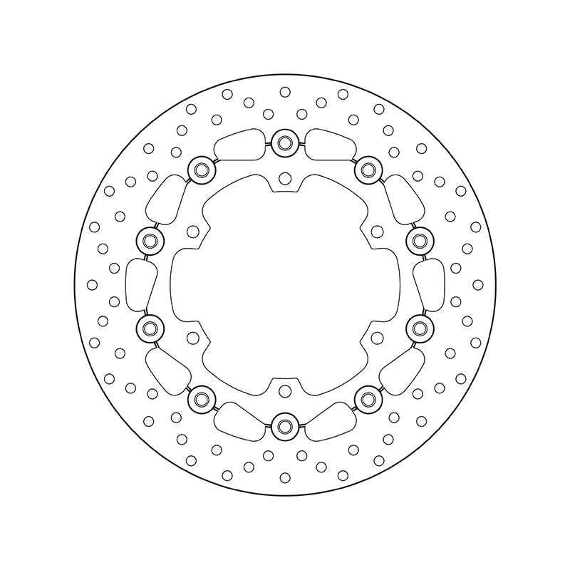 Yamaha Xt 660 Z Tenere [BREMBO] - Series Oro round floating brake disc