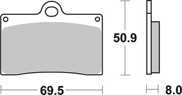 Cagiva Mito 125 [BREMBO] - Competition Carbon Ceramic Brake Pads - 07BB15RC