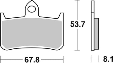 Honda Vfr 400 [BREMBO] - Plaquettes de Frein Compétition Carbone Céramique - 07HO28RC