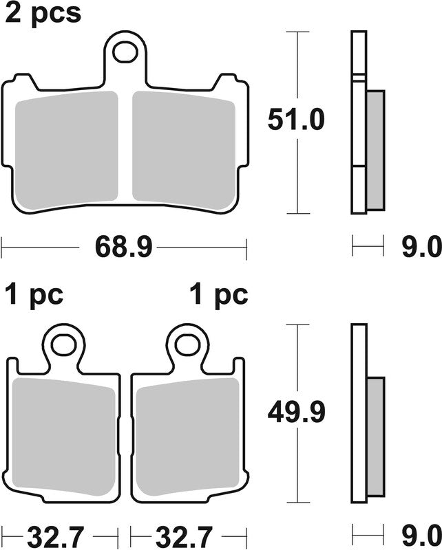 Honda Vfr 1200 [BREMBO] - Street sintered metal brake pads - 07HO37SA
