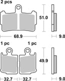Honda Vfr 1200 [BREMBO] - Street sintered metal brake pads - 07HO37SA