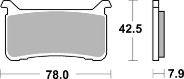 Honda Cmx 1100 Touring Rebel [BREMBO] - Competition Carbon Keramik Bremsbeläge - 07HO63RC