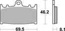 Suzuki Gsf 650 [BREMBO] - Competition Carbon Ceramic Brake Pads - 07KA13RC
