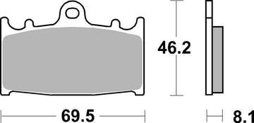 Suzuki Gsf 1250 [BREMBO] - Competition Carbon Ceramic Brake Pads - 07KA13RC