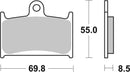 Triumph Tiger 1200 Explorer [BREMBO] - Plaquettes de frein compétition carbone-céramique - 07SU14RC