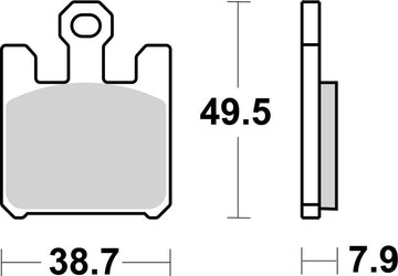 Kawasaki Vn 1600 Mean Streak [BREMBO] - Street Sintered Metal Brake Pads - 07SU26LA