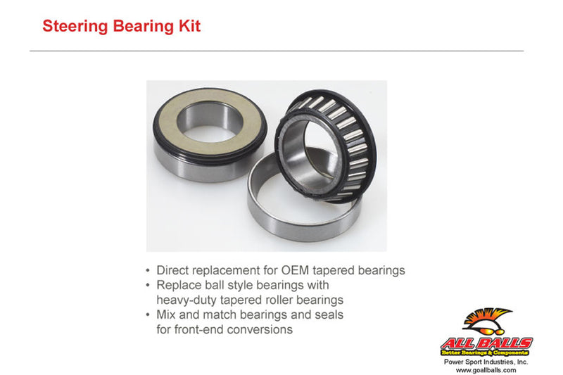 Triumph Daytona 675 [ALL BALLS] - Kit steering head bearing for: APRILIA RS250,
