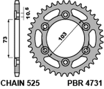 Ducati Desertx DX900 [PBR] - Standard chain wheel