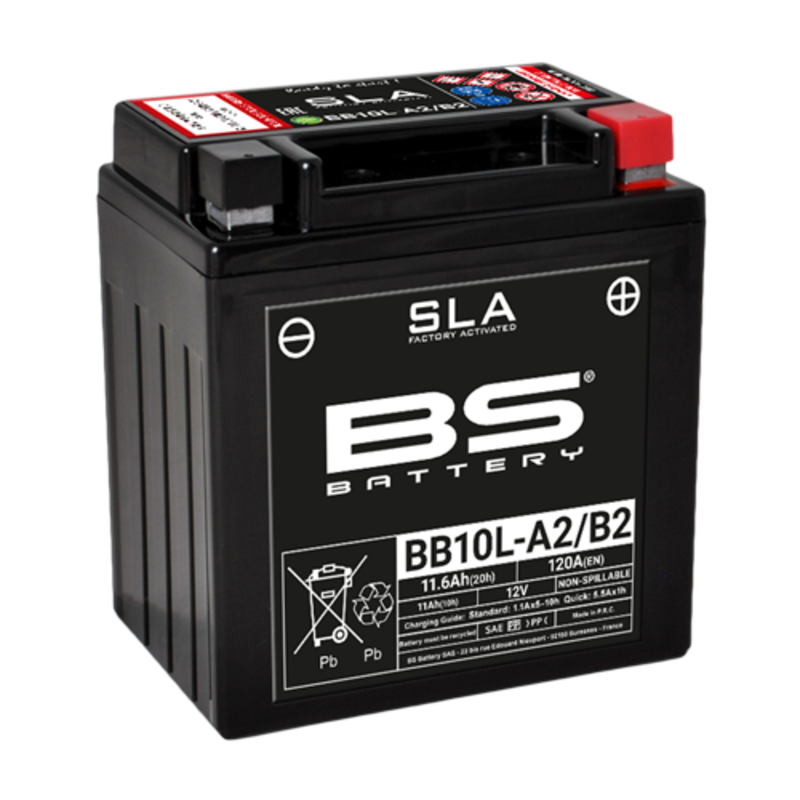 Yamaha Xv 125 [BS BATTERY] - SLA Wartungsfreie Batterie Werkseitig aktiviert - BB10L-A2/B2