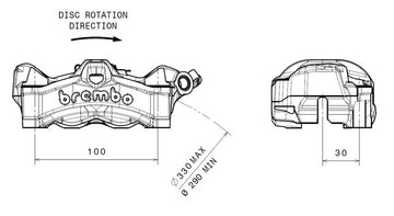 Honda Cb 1000 [BREMBO] - Etrier de frein Stylema avant gauche naturel - 0