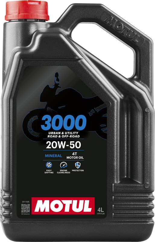 Huile de moteurs 20W50 4T 4L pour les motos [motul]